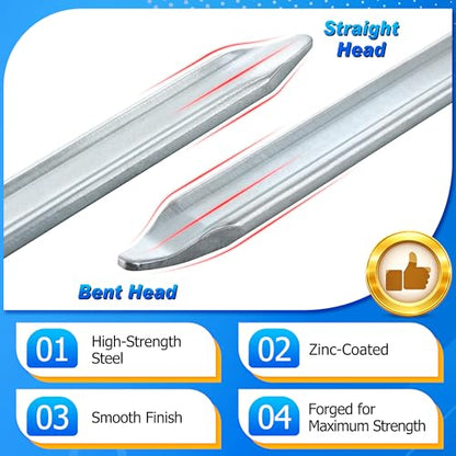 2 12" Tire Iron & 2 Rim Protectors for Dirt Bike Tire Changing, Heavy Duty Steel Tires Spoons Levers, Non Slip Wheel Rim Guard for Motorcycle, Bicycle, Scooter, Bike, Car Tires Repair Remover Tool