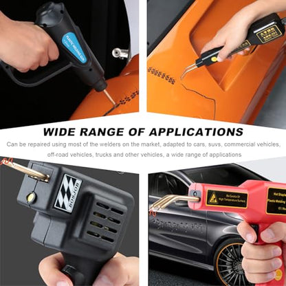 3000 PCS Plastic Welding Staples, 6 Types Hot Staples Welding Rods with Storage Box, Plastic Welding Wave Staples for Repair All Car Bumpers Plastic Cracks Plastic Handmade
