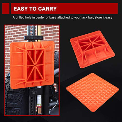 BUNKER INDUST Off-Road Base Compatible with Lift Jack,Farm Jack Board Mate Support Plate Sand Mud Snow Recovery Accessories for Truck Jeep ATV SUV UTV - color: Farm Jack Base
