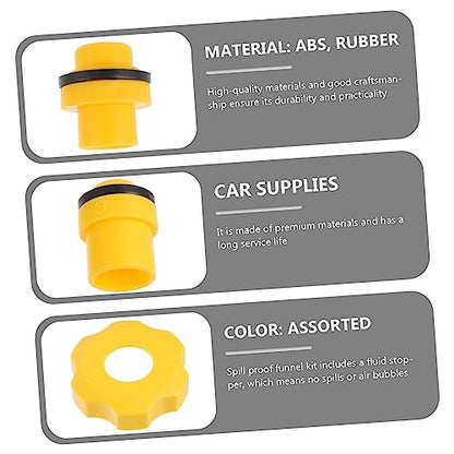 1set Spill Coolant Filling Kit Radiator Funnel for Easy Engine Flush and Antifreeze Filling Design Prevents Spills and Trapped Air