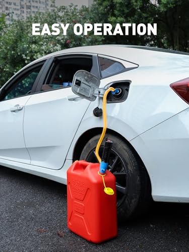 Cordless Fuel Transfer Pump, Electric Gas Transfer Pump, 3 GPM High Flow | Battery Operated Liquid Transfer Pump for Gas, Diesel, Water, Transmission | Ideal for Lawn Mower, Car, Farm/Home Use - size: w/ Locking Clip