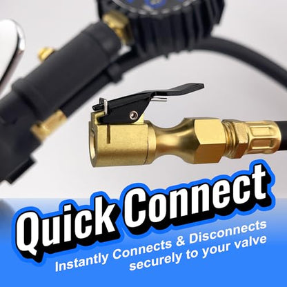 Chuck Mates Premium 1/4" NPT Quick-Connect Tire Chuck, Closed-Flow (2 Pack) | Skip the Teflon tape with SimpleSeal hose connection - size: 2 Pack NPT Closed-Type