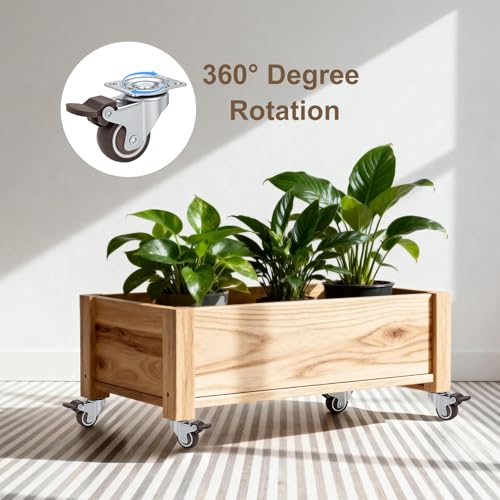 Nefish 1.5 Inch Caster Wheels Rubber Castor with Brake 360 Degree Rotation Top Plate Swivel Casters for Furniture, Table and Toolbox, 300 Pounds Capacity for Set of 4 (Free Screws and Screwdriver) - style: 1.5 IN (4 Pack)
