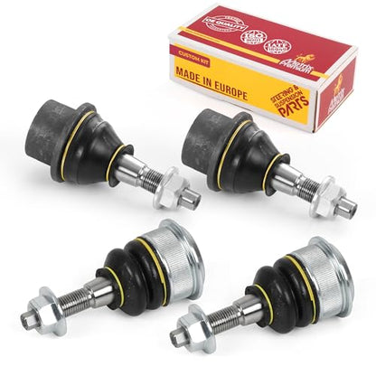 Metrix Premium Chassis Parts - 4 PC Front Upper & Front Lower Ball Joint Kit Fits 2011-2018 Ram 1500 4WD, 2019-2022 Ram 1500 Classic 4WD, Replacement K500286, K500344, Made in Europe