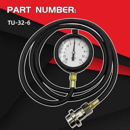 TU-32-6 6.6 L Fuel Pressure Test Compatible with Duramax Diesel Fuel System Test Kit with Storage Box