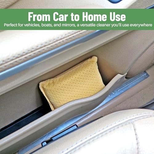 Evelots Windshield Cleaner Tool 2-Pack - Car Window & Glass Cleaning Tool, Inside Windshield Cleaner, Auto Windshield Cleaning Kit for Interior Car Windows - Yellow - size: Yellow - Set of 2