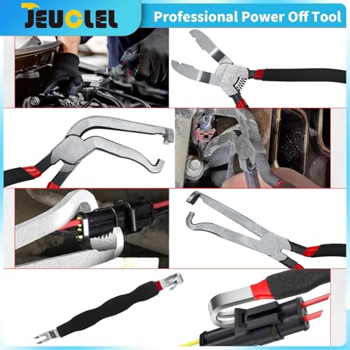 4PCS Professional Electrical Disconnect Pliers for Cars‌, Automotive Electrical Connector Separator Tool, Diagonal Cutting Pliers, ‌Electrical Plug Pliers‌ & ‌Connector Removal Tool‌ Kit - size: 4Pcs（Black）