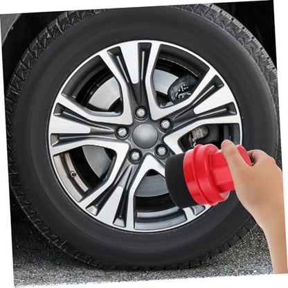 Amosfun Car Tire Shine Sponge Brush High Density Wax Applicator Pad Set for Auto Detailing Handheld Polishing Tool for Tire Cleaning