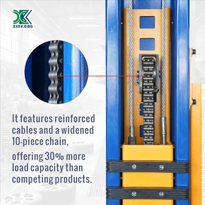 XK-1300L Overhead Auto Lift 3+3 Enhanced Lifting Arm 220V Car Lift Capacity 13000 Lbs Truck Hoist with 36 Months Parts Replacement - color: Model 1300L-220V