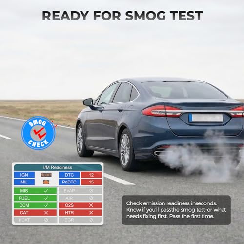 AUTOPHIX DM5900 OBD2 Scanner, ABS SRS Transmission & Engine Code Reader, Check Engine Light Scanner with Battery Test, Live Data, Smog Check, Free Lifetime Updates for All OBDII Cars
