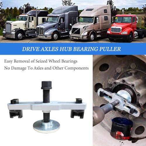 Hub Removal Tool, Universal Hub Puller for Commercial Trucks, Heavy Duty Drive Axle Hub Bearing Puller, Designed for Semi-Trailers Suitable for Class 6-8 Trucks and Equipment.