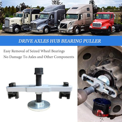 Hub Removal Tool, Universal Hub Puller for Commercial Trucks, Heavy Duty Drive Axle Hub Bearing Puller, Designed for Semi-Trailers Suitable for Class 6-8 Trucks and Equipment.