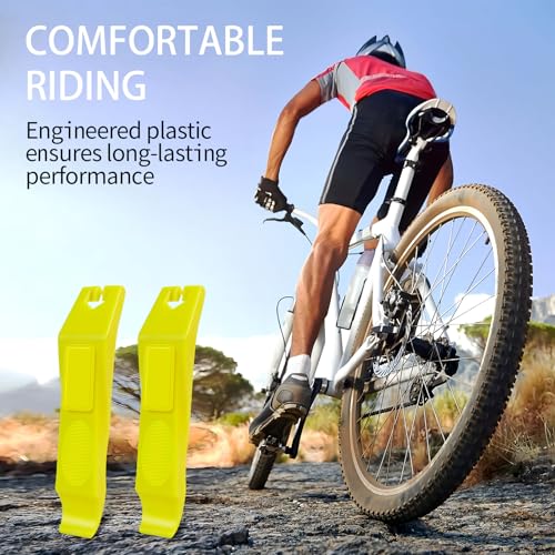 Tire Lever Bicycle Repair Tools Tyre Lever Tire Removal Tool for Tire Removal and Installation, Fits Most Bicycle Tires - color: 2 Pack Yellow