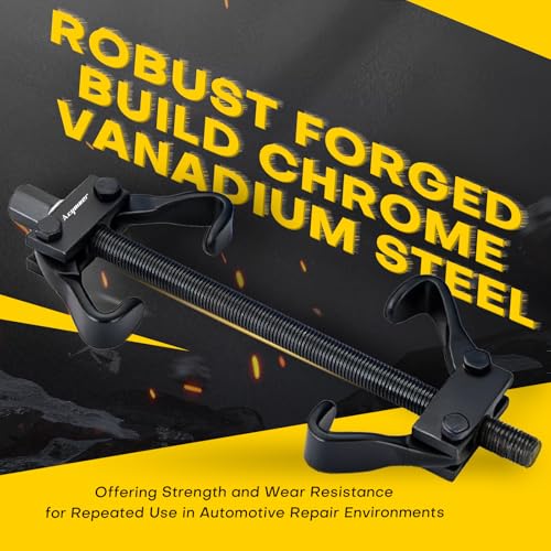 Coil Spring Compressor Tool Set | Coil Spring Compressor for Suspension,Compress,Remove & Install Strut Coil Springs, Fits Most Passenger Cars and Light Trucks