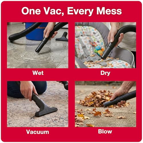 Koblenz WD-353L Wet Dry Vacuum Cleaner, Home Car Garage Workshop, 2.0 PHP - size: 3 Gallon 2.0 HP