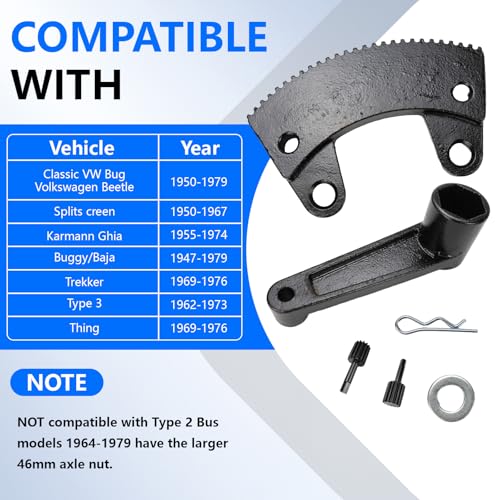 000133 Torque Multiplier Tool Fit for Classic VW Bug/Volkswagen Beetle | for 36mm Axle Nut & Flywheel Gland Nut Removal and Installation Tool
