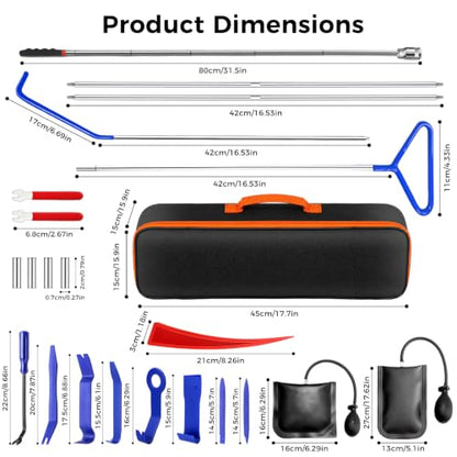 24-Piece Automotive Tool Kit with Carrying Bag for Vehicle Maintenance