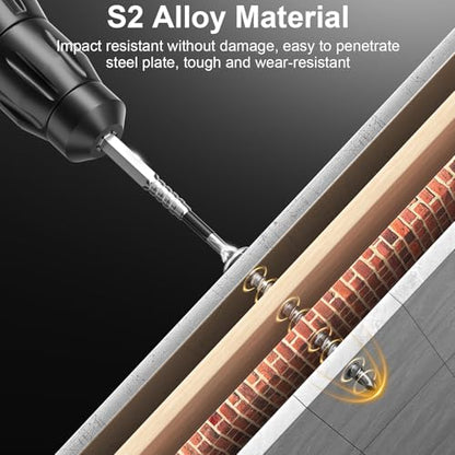 High Magnetic Screwdriver Drill Bit Set - 12Pcs K5 Impact Resistant Non Slip Bit - Magnetic Screwdriver Set - Screwdriver Bit Set - 25 50 65 70 90 150mm (12Pcs) - color: 12 Pcs