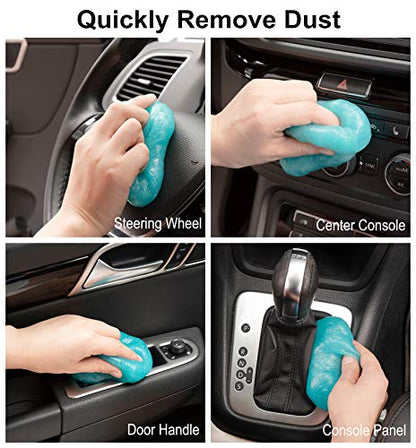 TICARVE Cleaning Gel for Car Detail Tools Car Cleaning Automotive Dust Air Vent Interior Detail Putty Universal Dust Cleaner for Auto Laptop Car Slime Cleaner - color: Blue-1Pack