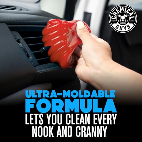 Chemical Guys Sticky Icky Car Cleaning Gel, Green Apple, Strawberry, 2-Pack | For air vents, dashboards, and keyboards, reusable, for vents, cup holders, and keyboards, use for dashboard crevices - size: 3.5 Ounce (Pack of 2), style: Various