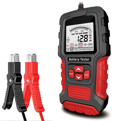 Car Battery Tester 24V 12V Load Tester，3~400AH, 40-2000CCA, Digital Automotive Battery Analyzer for Car Truck Motorcycle ATV SUV Boat Yacht