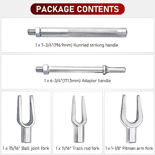 ATP Ball Joint Tie Rod and Pitman Arm 5 Piece Tool Kit Separator for Cars and Light Trucks