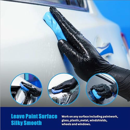 Clay Bar 400g (4x100g), Premium Auto Car Detailing Clay Bars, Automotive Clay bar Kit for Cars’Paint Surface, Metal and Glass, Prep for Sealants, Waxes and Coatings (Blue, Heavy) - size: 400g