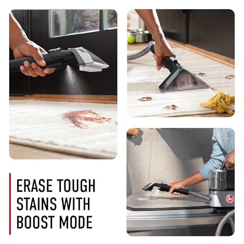 Hoover ONEPWR CleanSlate Cordless Portable Carpet + Upholstery Spot Cleaner | Powerful Suction, Versatile Tools, Car and Auto Detailer, Pair with Hoover Spot & Upholstery Cleaner Solution - style: CleanSlate Cordless