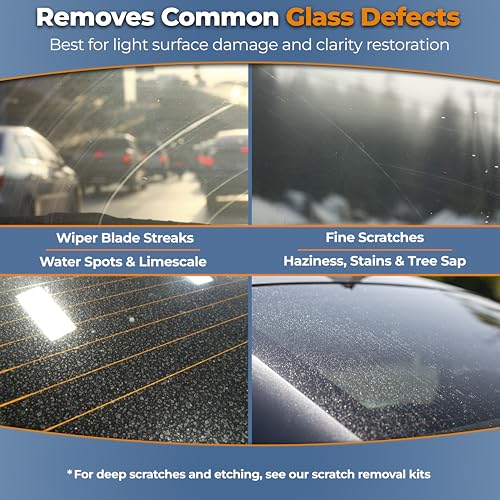 GLASS POLISH PRO Cerium Oxide Glass Polishing Powder – 3.52oz (100g) High-Grade 85% Pure Suspension-Treated Formula, 3.5 Micron for Glass Scratch Removal, Windshield Polishing and Restoration