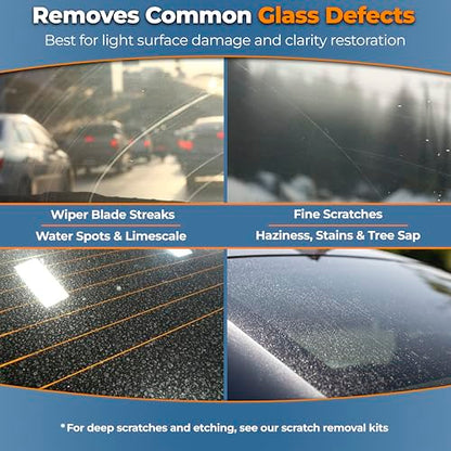 GLASS POLISH PRO Cerium Oxide Glass Polishing Powder – 3.52oz (100g) High-Grade 85% Pure Suspension-Treated Formula, 3.5 Micron for Glass Scratch Removal, Windshield Polishing and Restoration