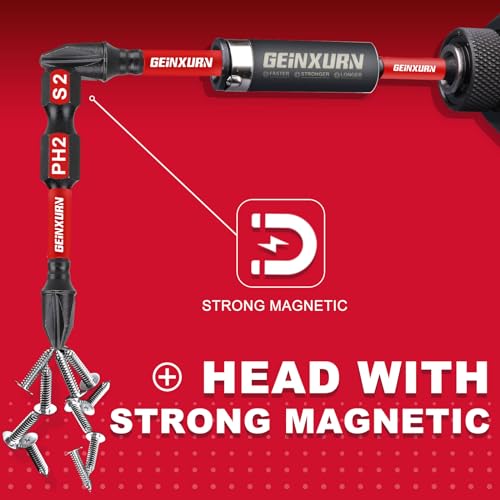 Geinxurn Impact Tough #2 Phillips 2 in. Insert Driver Bits,50Pack PH2 Screwdriver Bits Set with 1Pcs Impact Bit Holder,Bulk - size: 2"-PH2-51PCS