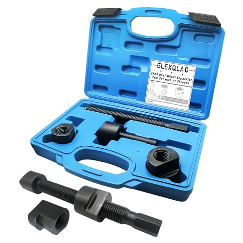 Dual Wheel Separator Tool Set with 11 Threads | One-Piece Pusher Wheel Hub Removal Kit Compatible with Most Dually Wheels, Truck, Van, Trailer & Bus