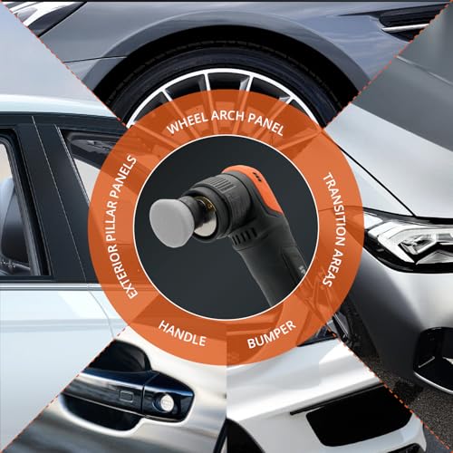 SPTA PRO Gray Mini Ultra-Fine Finishing Polishing Pads, 10Pcs 1.3inch/32mm Sponge Polishing Buffing Pads, Car Foam Detail Polishing Pad Kit for Car Detail Polishing, Small Area Polishing -FF103-10 - color: 10Pcs Gray Ultra-Fine Finishing Pad, size: 1 Inch