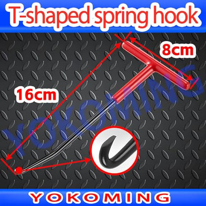 Spring Hook O Ring Pick Set ５pcs for Automotive Oil Seal O-Ring Seal Gasket Hook and Pick Set Motorcycle Spring Puller Tool Mechanic Pick Set - size: Red（5Pcs）