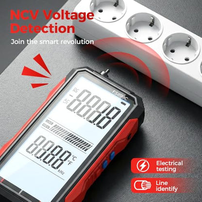 Rechargeable Digital Multimeter, 2026 New FS899L Multimeter, Auto Digital Display Tester, 6000 Counts True RMS Tester with Color Screen, for Home Automotive Industrial Electrical Repairs (FS899L) - color: FS899L