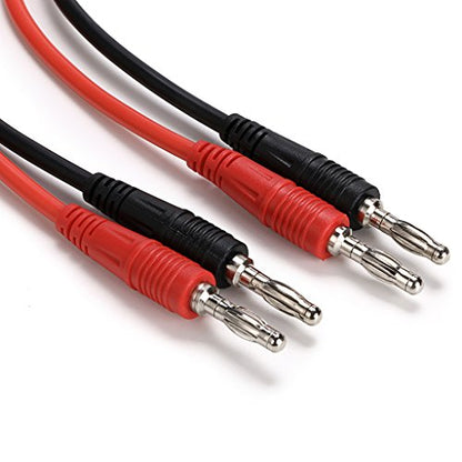 Sumnacon 4 in 1 Banana Plug Alligator Clip Pure Copper Fork Test Lead, 3.3 ft Multimeter Flexible Test Lead Wire Cable with Protective Jack Copper Clamps for Electrical Testing 1000V/15A - size: 3.3 ft