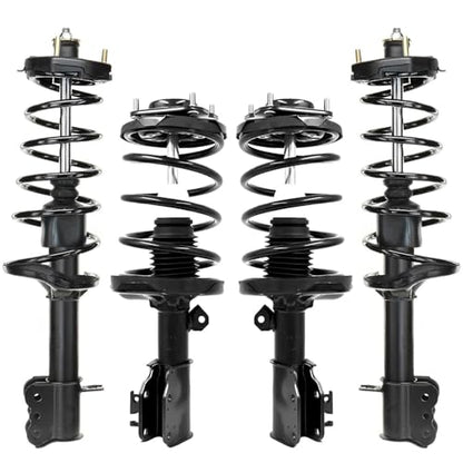 Detroit Axle - Front and Rear 4pc Struts for 2002-2003 Mazda Protege5, 4 | Struts & Coil Spring Replacement Suspension Kit - size: 4Q50065/ 4 Struts