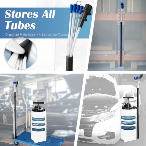 FIRSTINFO A1106USY5 15L Patented Pneumatic/Manual Oil Extractor 5 Tubes - size: 15L