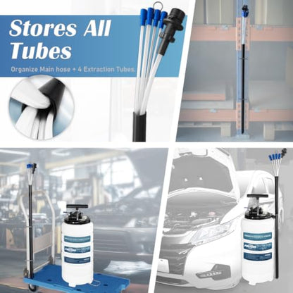 FIRSTINFO A1106USY5 15L Patented Pneumatic/Manual Oil Extractor 5 Tubes - size: 15L