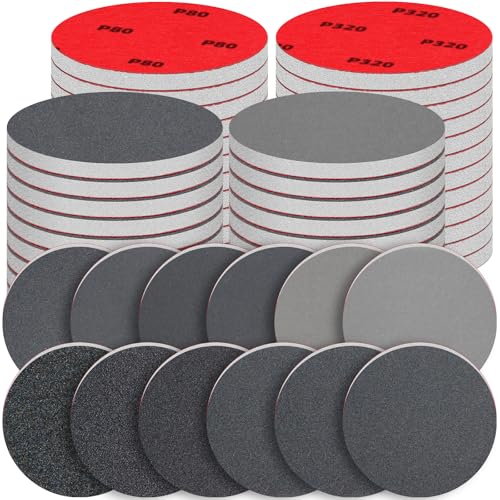 48 Pcs 3 inch Sanding Sponge Disc Set, 80-3000 Grit Hook and Loop Foam Sanding Pads, Washable Reusable Sandpaper Assortment for Wood, Metal, Auto, Wet Dry Finishing - color: 80-3000 Grit, size: 3 Inch