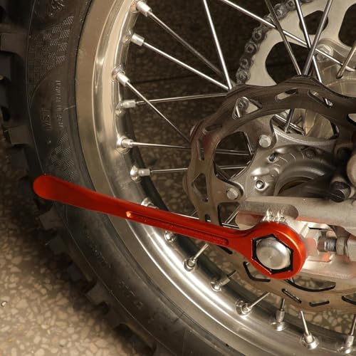 10MM/0.39'' 13MM/0.51'' 22MM/0.87'' 27MM/1.06'' 32MM/1.26''Tire Iron Lever Tool Spoon Motorcycle Tire Change Kit Wrench Set Tire Repair Tool for European Bike XC SX XC EXCF - color: 13mm--orange