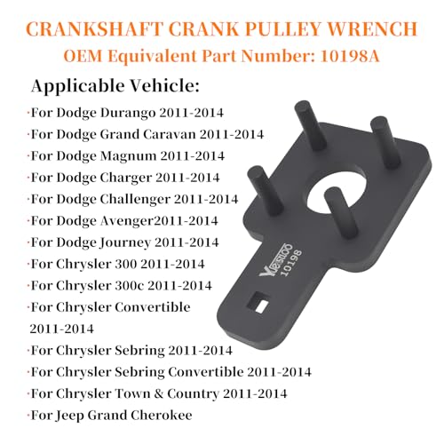 Camshaft Phaser Timing Chain Tool, 10369 10200A 10202 10198A 2025200090 | Camshaft Holding Tool Crankshaft Pulley Wrench Compatible with VW Chrysler Dodge 3.6L Pentastar Engine - size: 9pcs