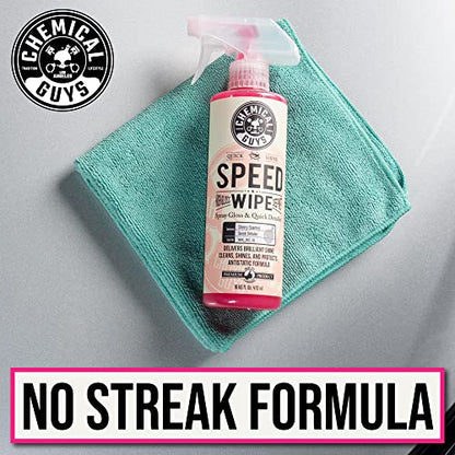 Chemical Guys WAC_202_1602 Speed Wipe Spray Gloss & Quick Detailer, Great for Cars, Trucks, SUVs, Motorcycles, RVs & More, Cherry Scent, 16 oz (2 Pack) - size: 16 Fl Oz (Pack of 2)