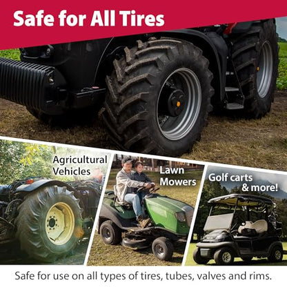 TECH Heavy Duty Tire Sealant - Preventing Flats & Sealing Punctures up to 1/2 Inch, Repairs Leaks in Tubeless Systems & Rims, Ideal for Off-Highway Use, Tube & Tubeless Tire Sealant Puncture Repair