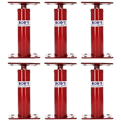 BISupply House Jacks for Leveling Crawlspace 6 Pack - 12 to 16 inch Adjustable Support Beam Basement Jack Post - Floor Lifting Joist Beam Brace for Cellar Ceiling - Screw Pole Jack - size: 12-16 Inch (6 PACK)