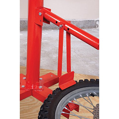 MOTOOS Manual Portable Hand Tire Changer Bead Breaker Tool Mounting Home Shop Auto 8" to 16", Red