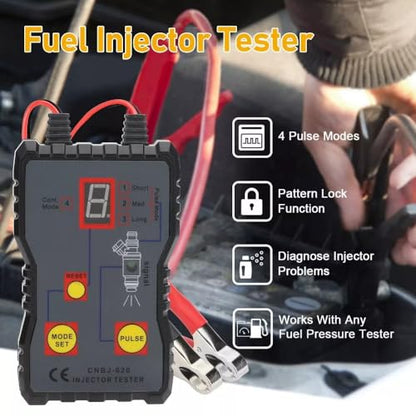 Professional Fuel Injection Cleaning Kit – Portable Injector Tester & Flush Scanner Tool with 4 Pulse Mode for Auto Mechanics