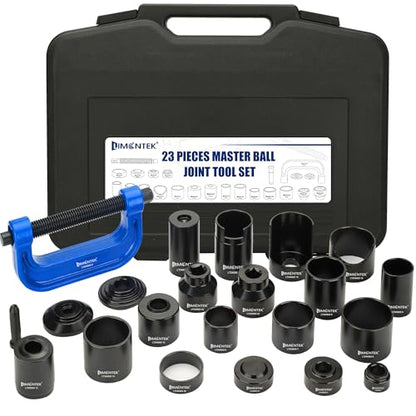 Master Ball Joint Press Kit, Heavy Duty 23Pcs Ball Joint Removal Tool, U Joints and Brake Pins, Compatible with 2WD and 4WD Vehicles - color: Black