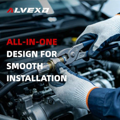 AN Fuel Line Fittings Installation Tool Kit Compatible with 4AN-12AN | Deisgn for Easy Connect and Disconnect, Works with 4AN 6AN 8AN 10AN 12AN hoses and socket nuts