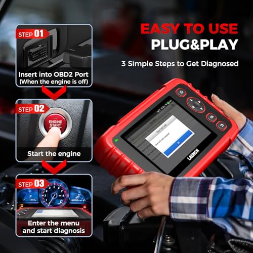 Launch OBD2 Scanner CRP123X Elite V3.0, 2026 Lifetime Free Update Scan Tool | Diagnostic Scan Tool for Car Engine Code Reader with 0il/Br-ake/S.A.S/B.M.S/D.P.F/ABS Bleeding/Throttle Reset, Auto VIN